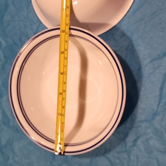 Corelle Vitrelle Deep Blue Double Stripe 6" Bowls, Set of 2 - Picture 4 of 4